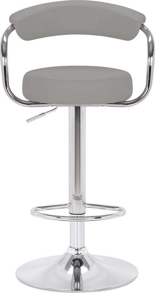 Lamboro Zenith Kitchen Bar Stool, Height Adjustable Swivel Gas Lift, Home Bar & Breakfast Barstool, Slate Grey