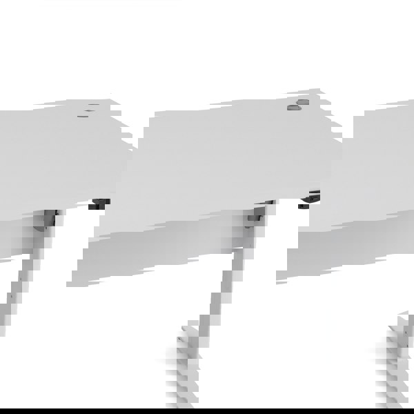 Furniture To Go Prima Desk 150 cm in White with Height adjustable legs with electric control in White