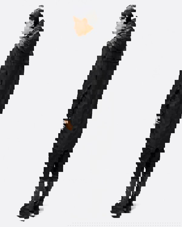 Rains Long Unisex Jacket - 01 Black