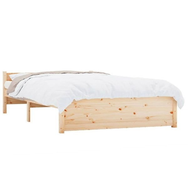 Berkfield Bed Frame Solid Wood 140x200 cm