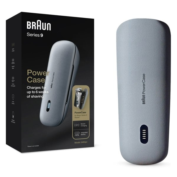 Braun PowerCase, Mobile Charging Case, Compatible with Series 9 and Series 8 Shavers