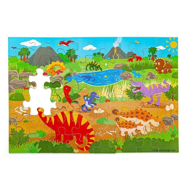 Bigjigs Toys Dawn of the Dinosaur Floor Puzzle (48 piece)