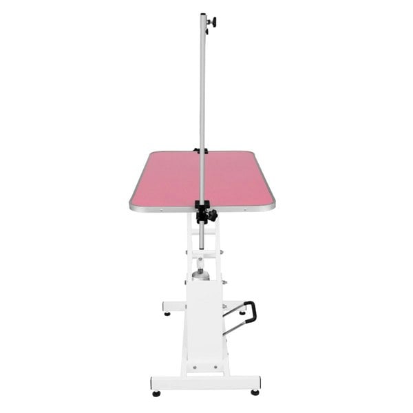 Monstershop White Hydraulic Grooming Table - Pink Table Top