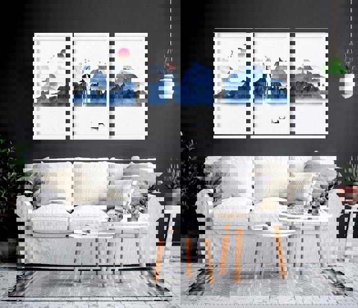 Japanese wall art | set of 3 framed wall art