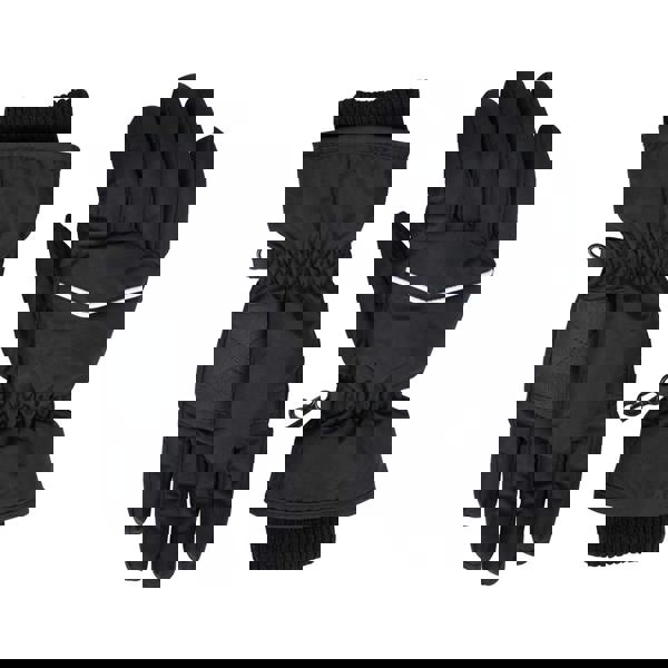 Mountain Warehouse Childrens/Kids Faux Fur Lined Isotherm Snow Gloves - Black - 