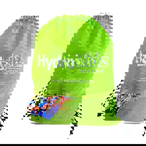 HydroKidz deluxe medium swim bag in four bright colours with hydrokidz logo