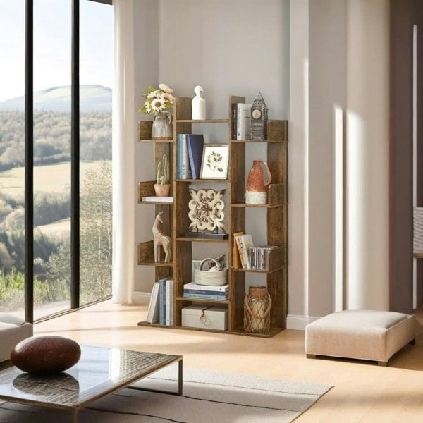 Modcraft Tree Shaped Bookcase with 13 Storage Shelves