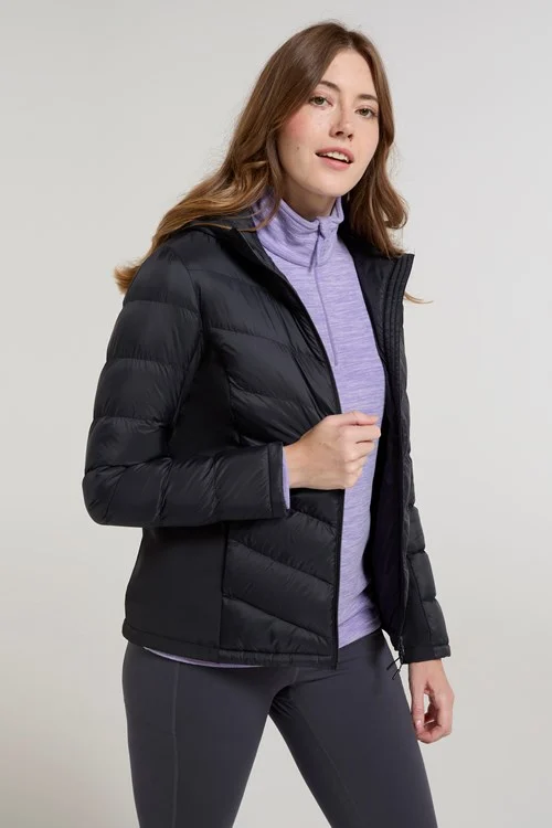 Mountain Warehouse Womens/Ladies Turbine Padded Soft Shell Jacket - Jet Black