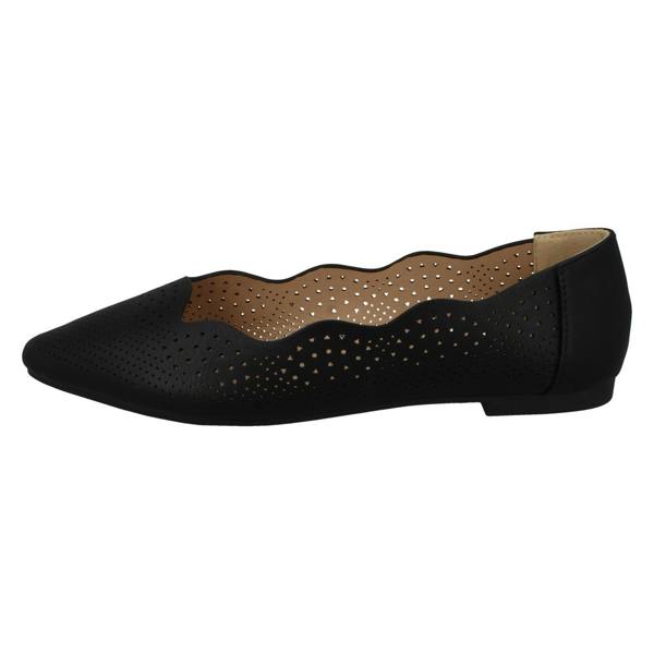 Spot On Ladies Slip On Ballerina Flat Shoes F80459