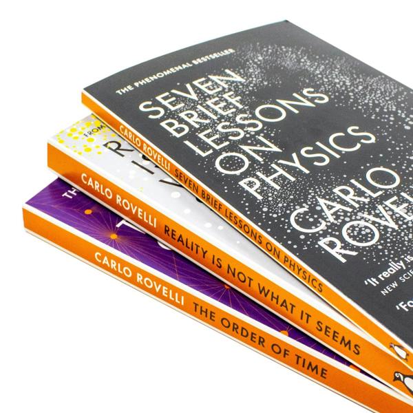 Carlo Rovelli Collection 3 Books Set (Reality Is Not What It Seems, The Order of Time, Seven Brief Lessons on Physics)