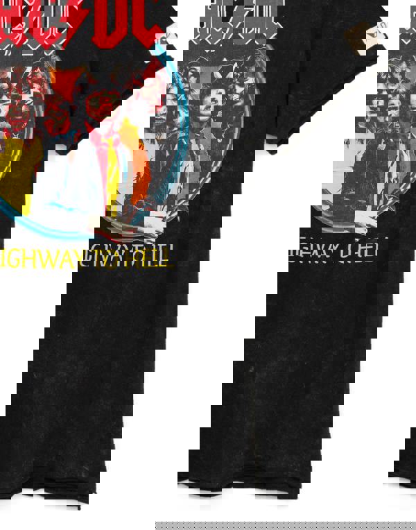 AC/DC Mens Black Band Members Short Sleeved T-Shirt