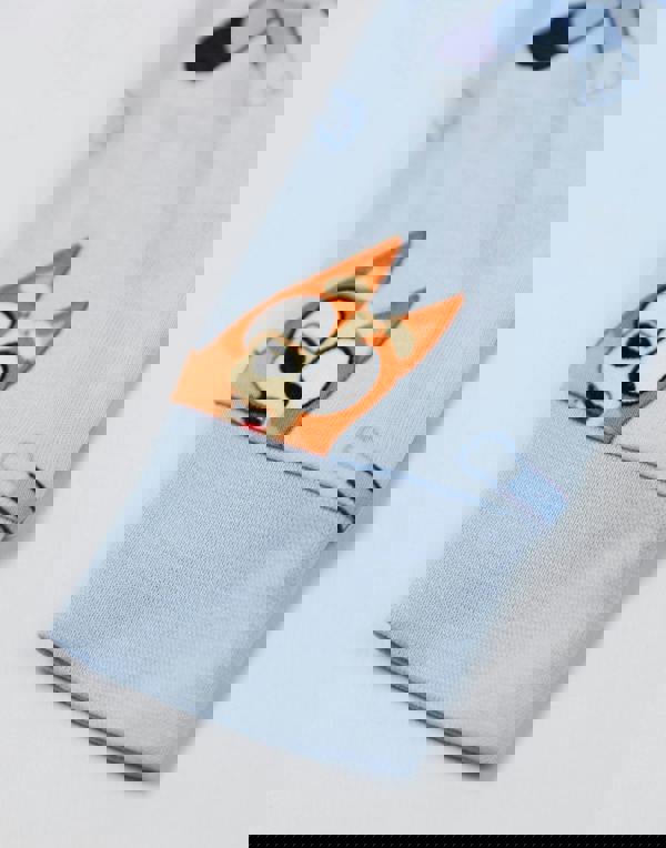 Bluey Boys Blue Character Long Sleeve Long Leg Pyjama and Jumper 3 Piece Set