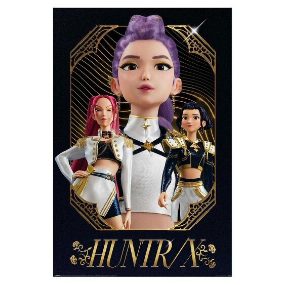 K-Pop Demon Hunters Golden Maxi Huntr/X Poster - Multicoloured