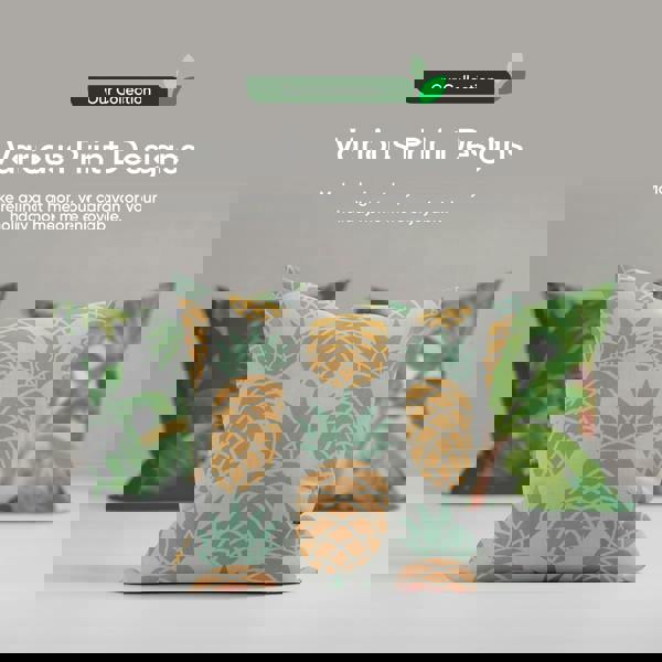 Gardenwize Pair of Outdoor Scatter Cushions – Botanical Leaf Design