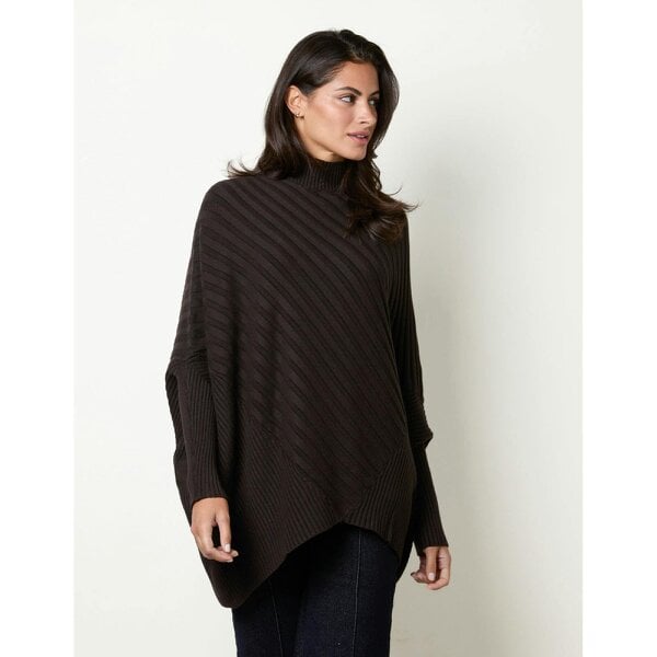Blue Vanilla Poncho-Style Jumper