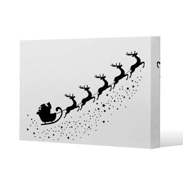 Benjamin Tate Design Santa claus flying (canvas)