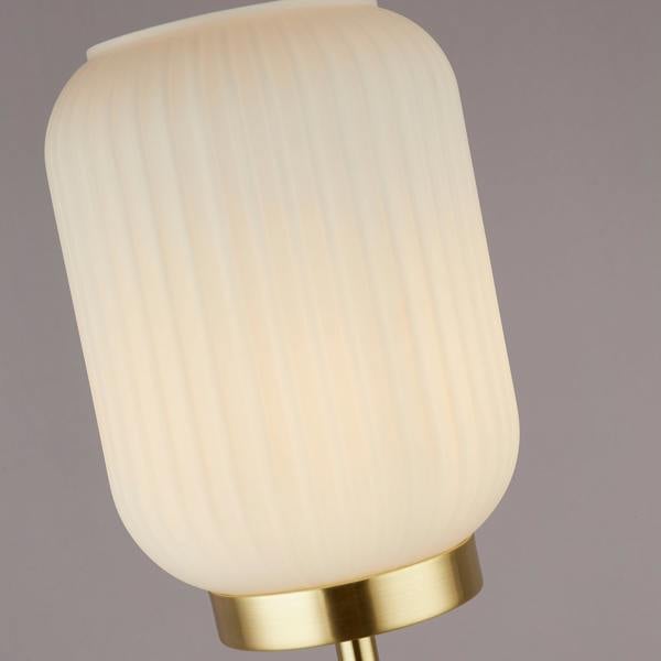 Lighting Collection FROSTED GLASS FLOOR LAMP WHITE