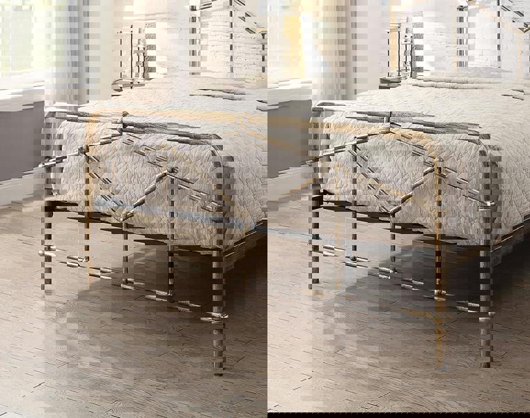 Flintshire Furniture Axton 5ft Antique Bronze Metal Bed Frame