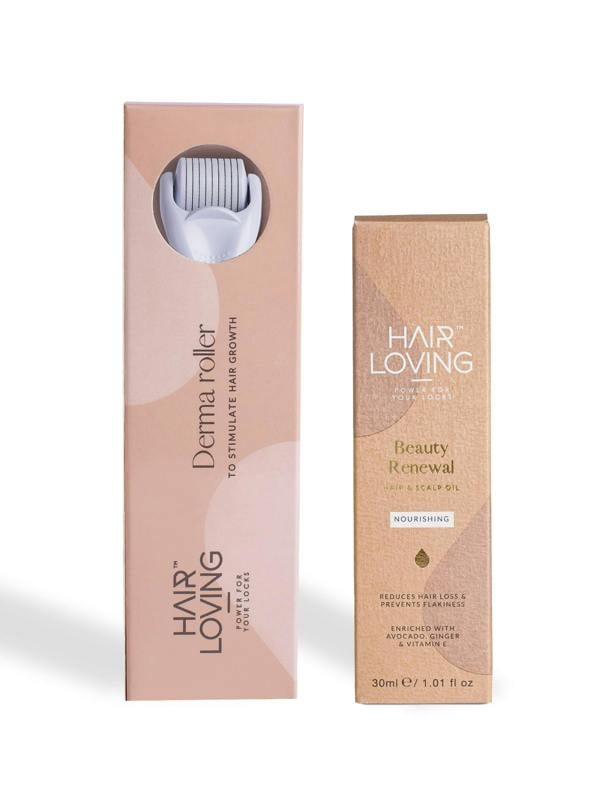 beauty renewal and derma roller combo for hair growth treatment for all hair types
