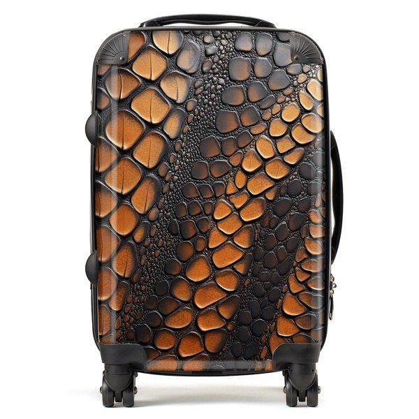 Warren Reed Snakeskin Print Suitcase