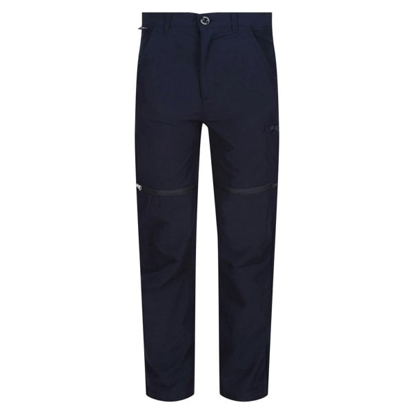 Regatta Childrens/Kids Highton Stretch Zip-Off Walking Trousers - Navy