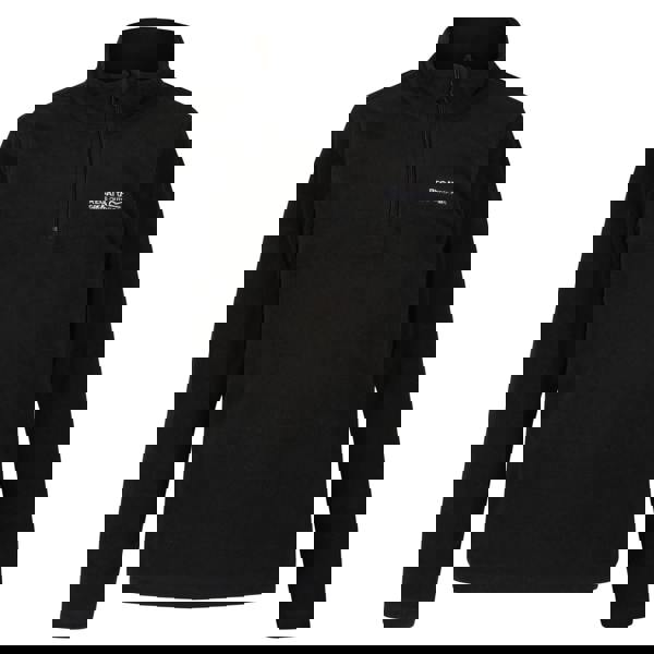 Regatta Great Outdoors Childrens/Kids Hot Shot II Half Zip Fleece Top - Black/Black