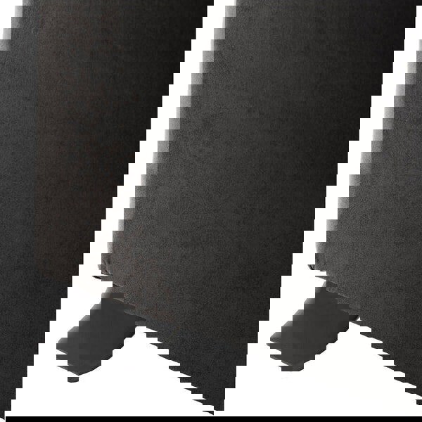 SQUAREBOXX Oakland Suede Sofa 3+2 Seater Fabric Sofa in Charcoal Black