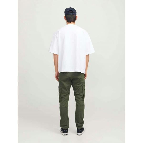 Jack And Jones Mens Flake Slim Cargo Trousers - Olive Night - 