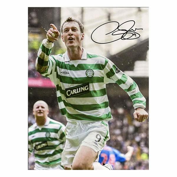 Chris Sutton signed Celtic photo — Unframed