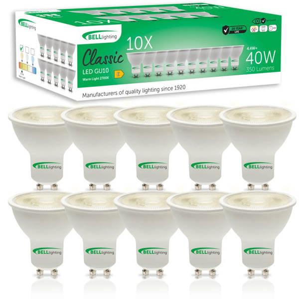 BELL Lighting GU10 LED Spotlight 4.4W Energy Saving Light Bulbs