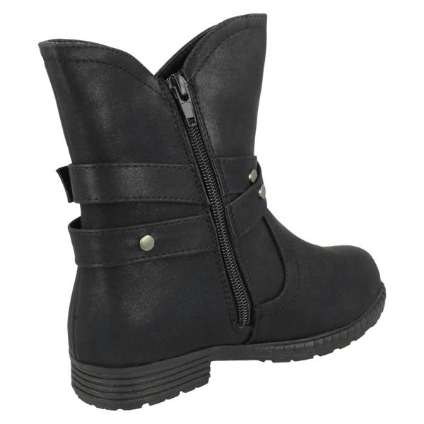 Spot On Girls Spot On Ankle Boots With Buckle Design