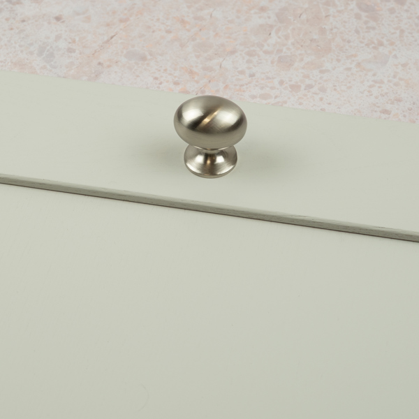 Handle & Home Brushed Nickel Classic Style Cup Handle and Coordinating Knob
