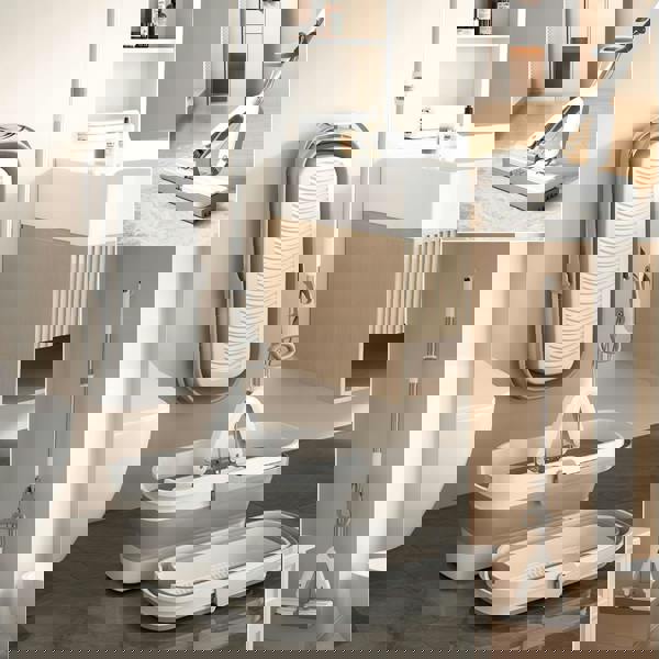 Gr8 Home PVA Sponge Mop Space Saving Folding Bucket Super Absorbent Floor Cleaning Set