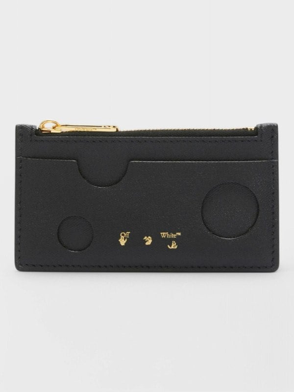 Off - White Burrow Zipped Coin Purse - Supplied FashionOff - White