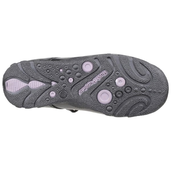 Hush Puppies Clare Senior Leather Girls's Black Shoes