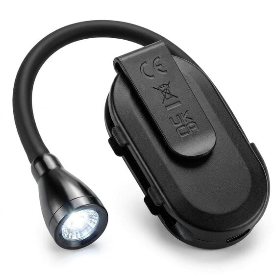 Rechargeable Stepless-Dimming Clip-On Book Light