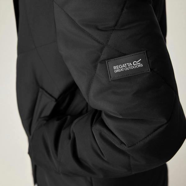 Regatta Childrens/Kids Elryse Quilted Padded Jacket - Black - 