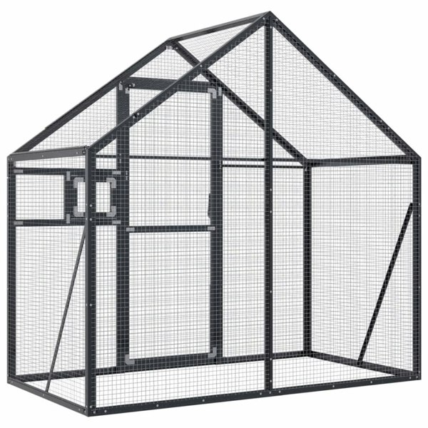 Berkfield Aviary Anthracite 179x100x185 cm Aluminium