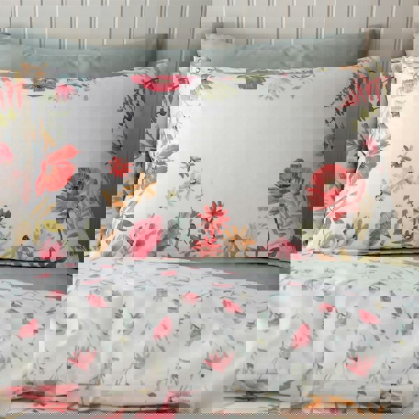 Catherine Lansfield Ella Poppy Cream Duvet Cover Set
