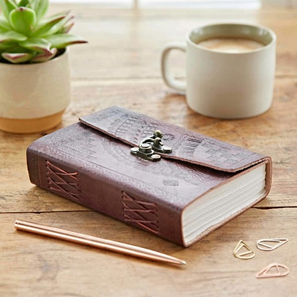 Paper High Indra Medium Embossed Leather Journal