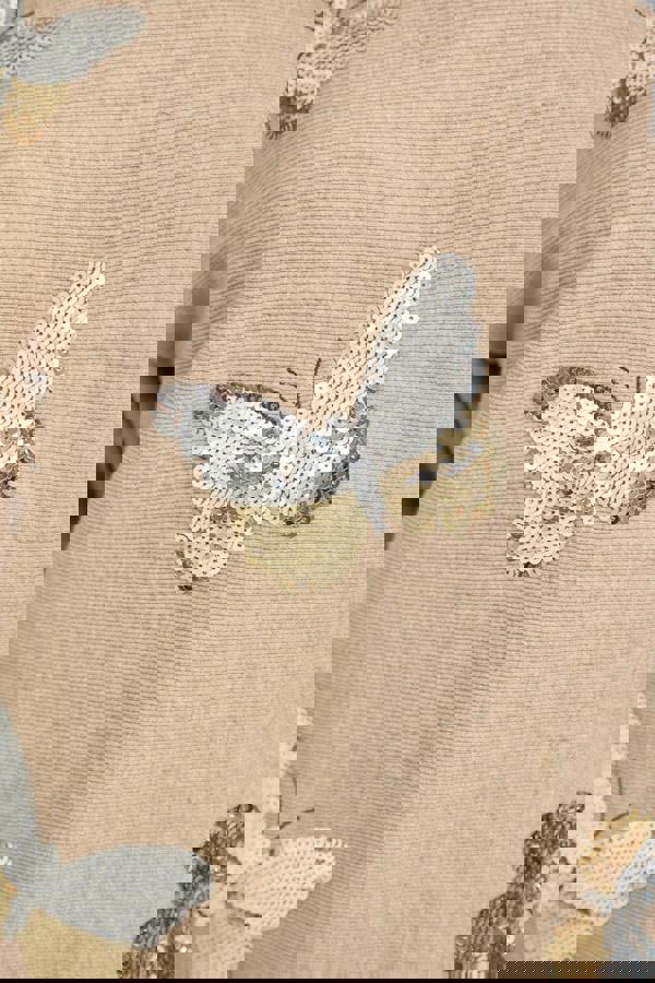 Butterfly Diamanté Embellished Batwing Jumper