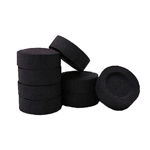 KAV 100 Discs Quick Lighting Charcoal for Instant Light, Hookah Nargila Shisha, Smoking Pipe, Flame Light and Incense Burner - Pack of 10 Rolls Coal