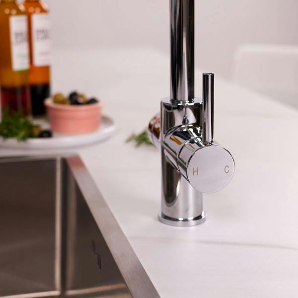 Impromta 3 in 1 Biometric Boiling Water Tap | Polished Chrome Finish