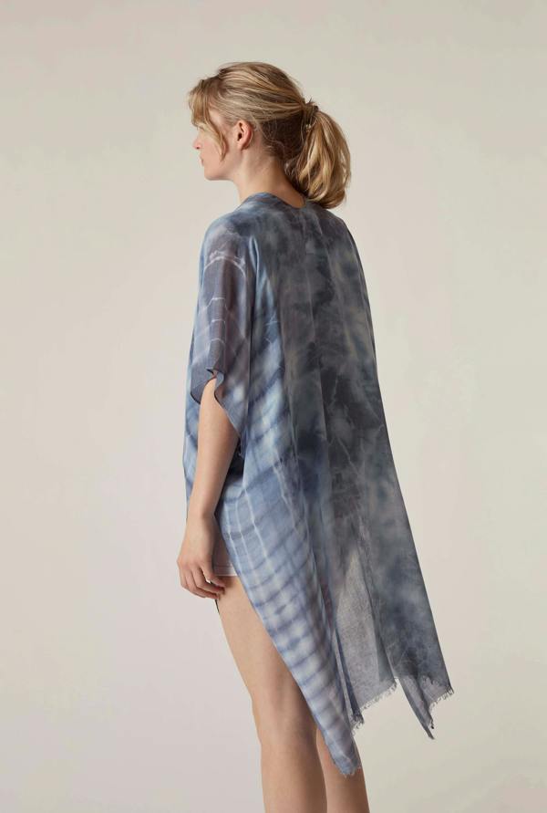 James Lakeland Blue Boho Tie-Dye Kaftan