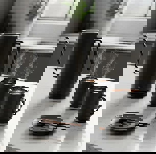 Anygleam Natural Brown 6pcs Wooden Tea Long Spoon Kitchen Tableware