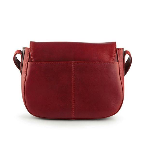 Back view of Bordeaux Leather Shoulder bag
