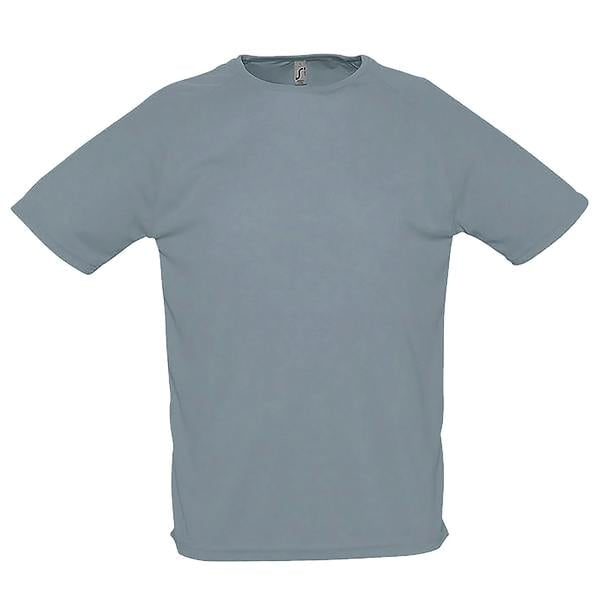 SOLS Mens Sporty Short Sleeve Performance T-Shirt - Pure Grey