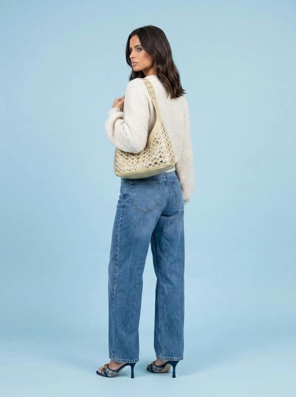 Urban Bliss Wool Blend Cropped Cardigan Cream