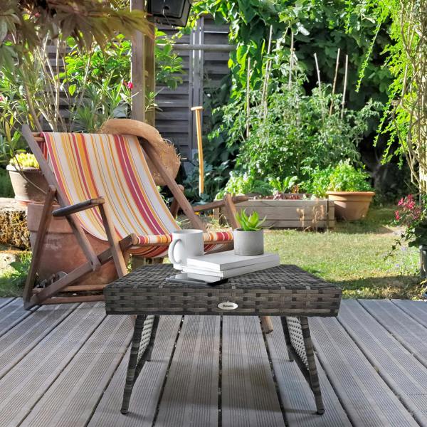 Rattan Side Table