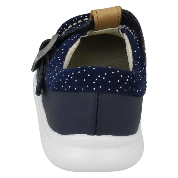 Clarks Girls Clarks Polka Dot Detailed T-Bar Shoes Cloud Rosa T